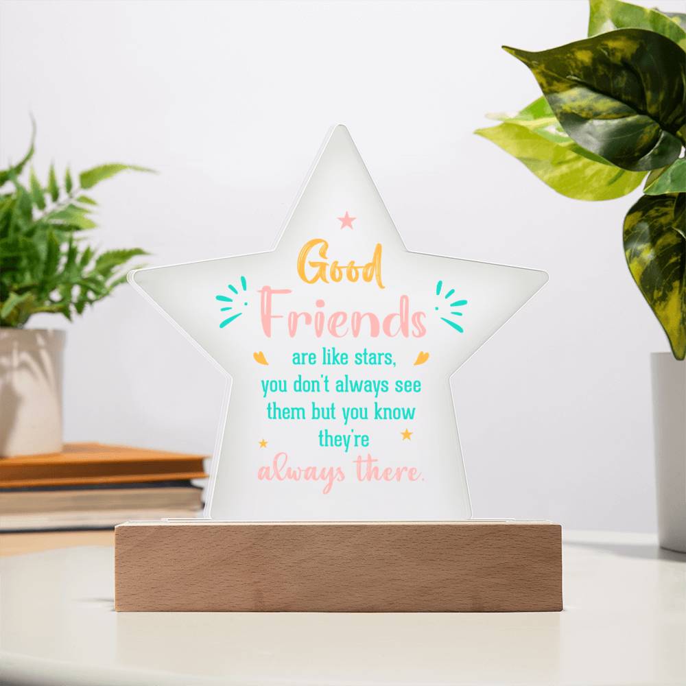 Acrylic Star Plaque Keepsake Gift