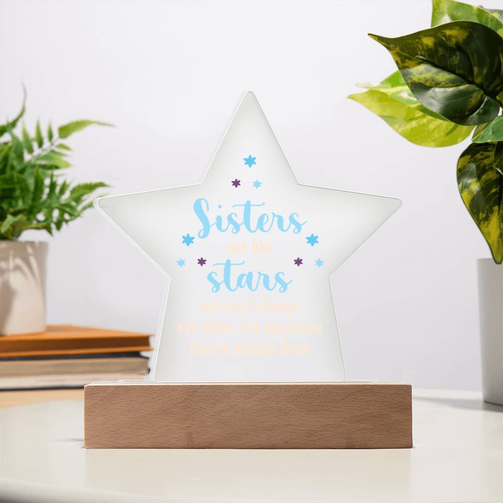 Acrylic Star Plaque Keepsake Gift