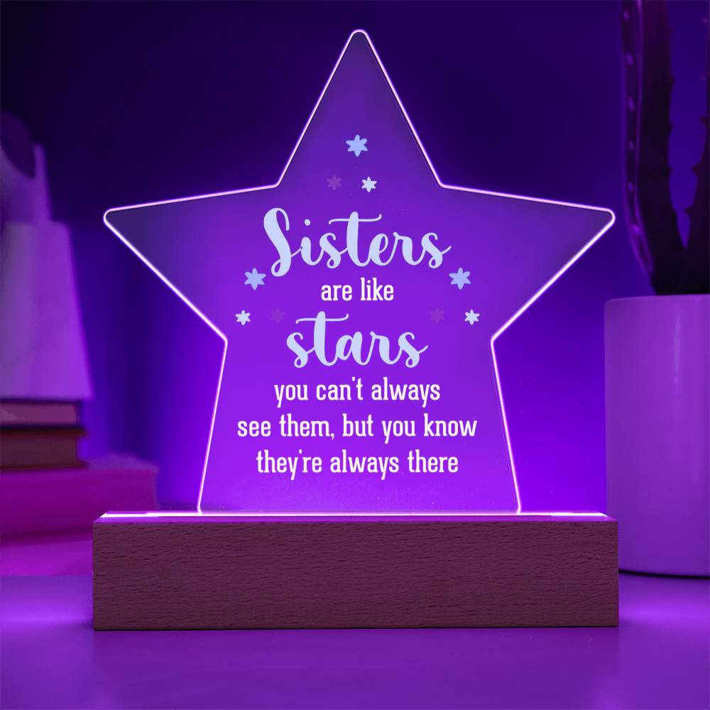 Acrylic Star Plaque Keepsake Gift
