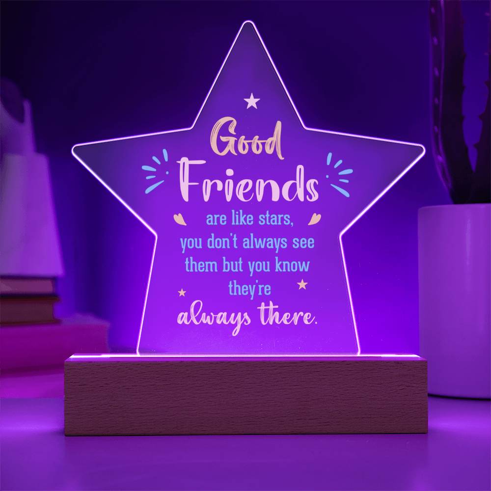 Acrylic Star Plaque Keepsake Gift