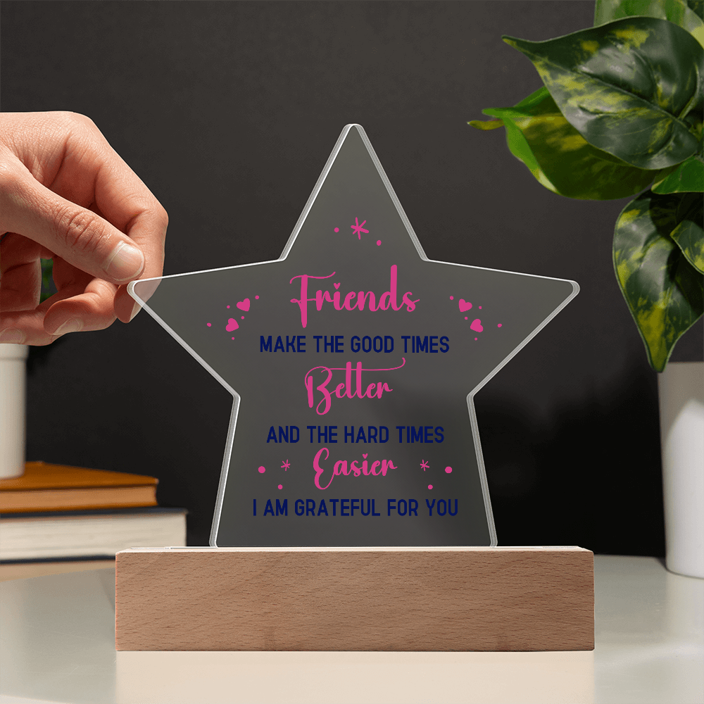 Acrylic Star Plaque Keepsake Gift