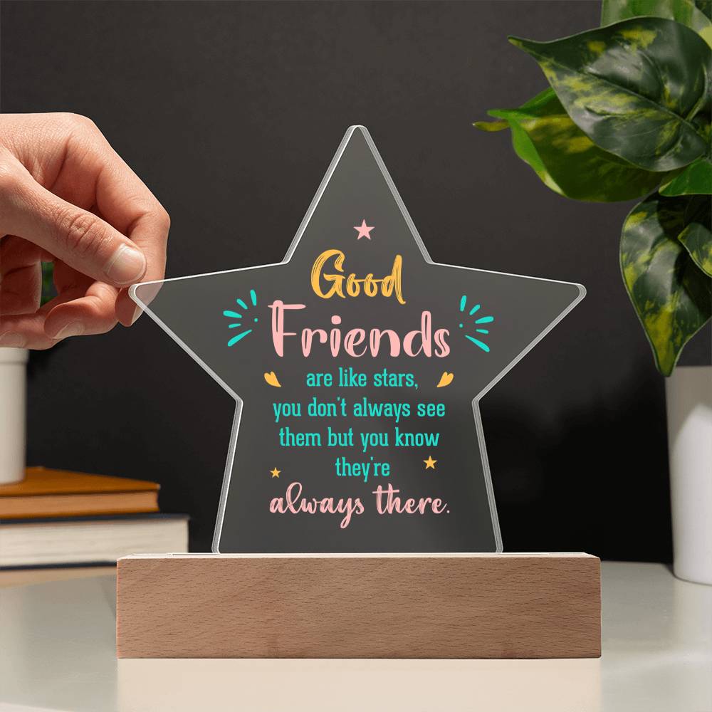 Acrylic Star Plaque Keepsake Gift