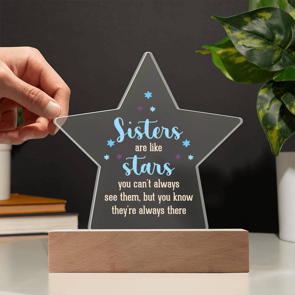 Acrylic Star Plaque Keepsake Gift