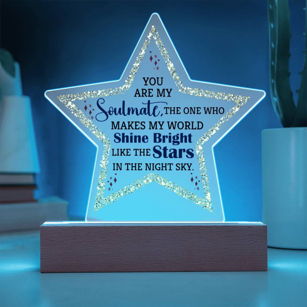 Acrylic Star Plaque Keepsake Gift