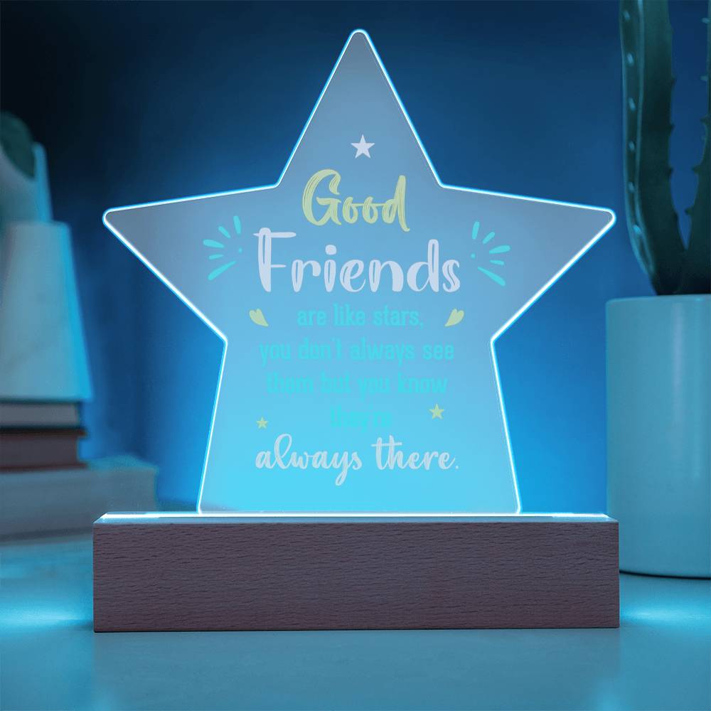 Acrylic Star Plaque Keepsake Gift
