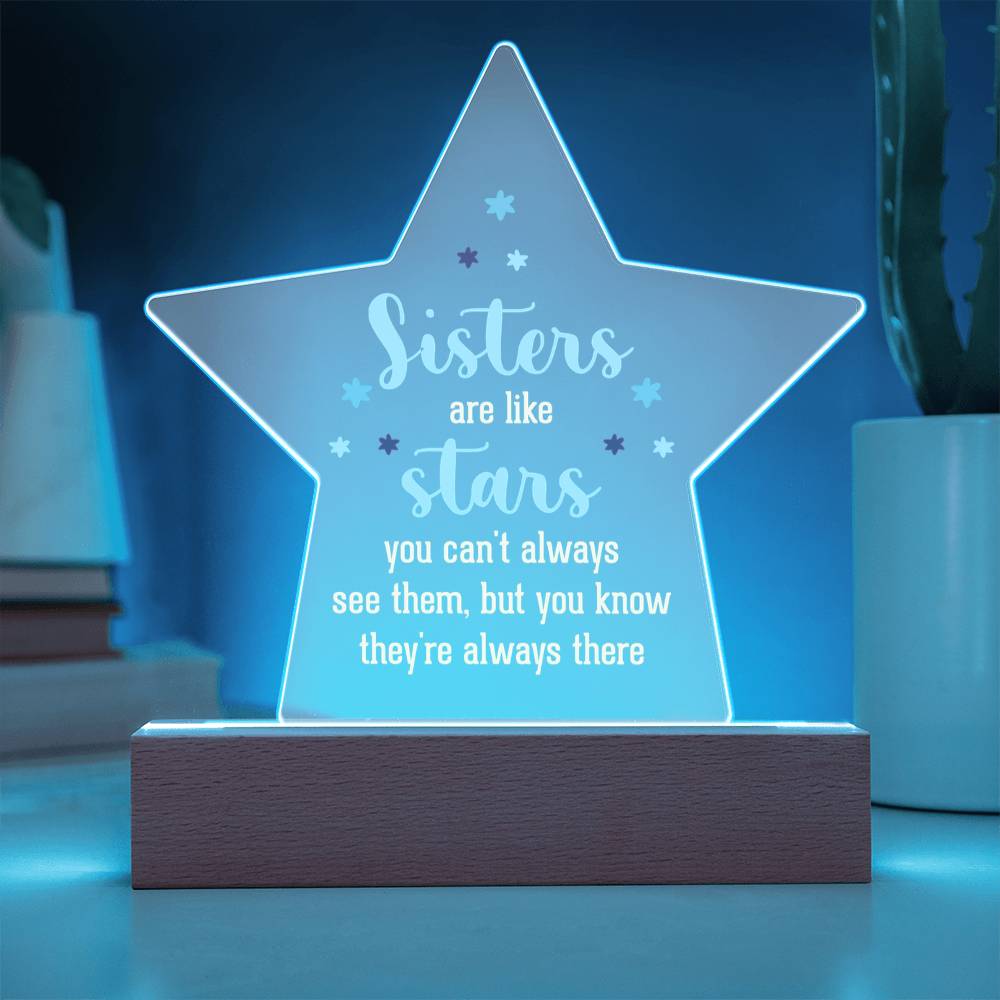 Acrylic Star Plaque Keepsake Gift