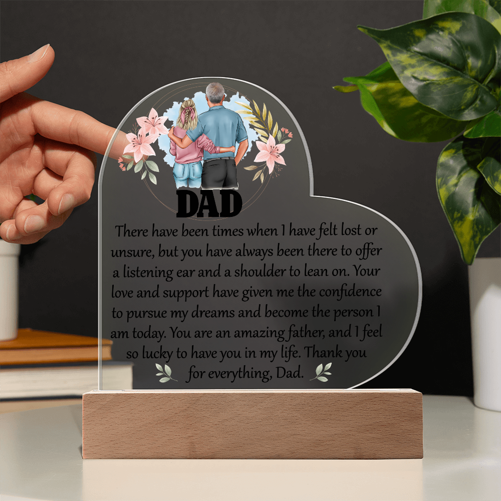 Acrylic Heart Plaque