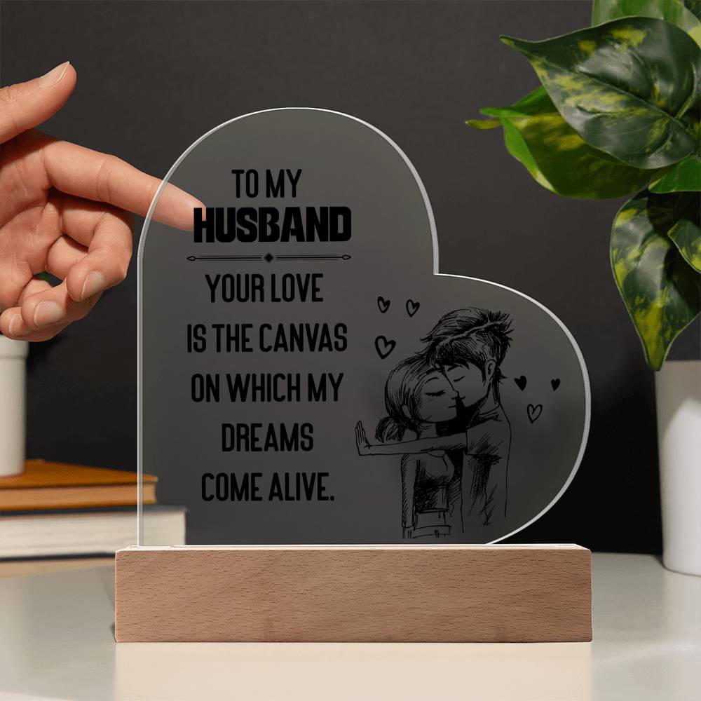 Acrylic Heart Plaque