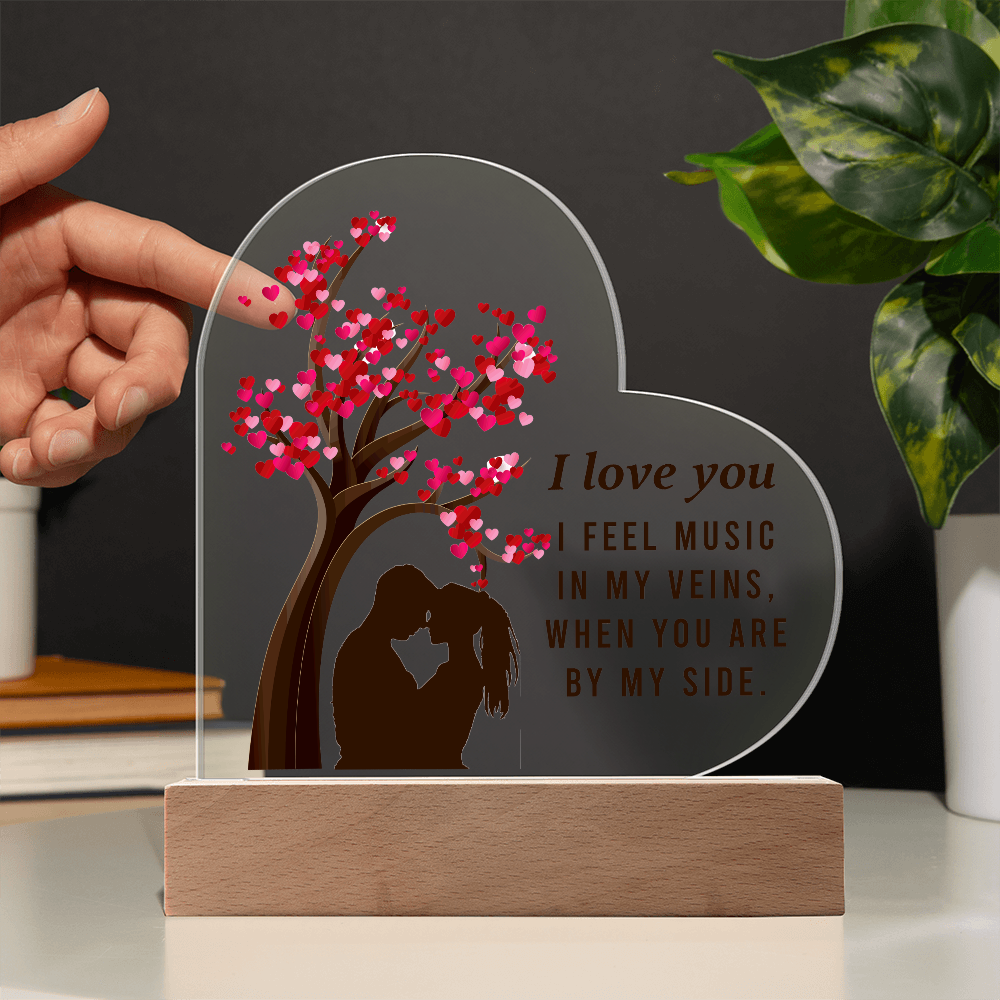 Acrylic Heart Plaque