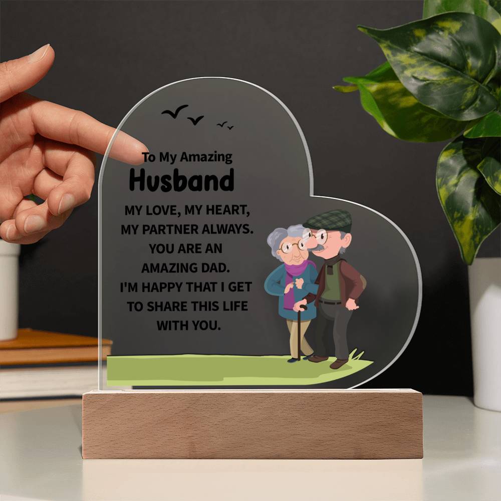 Acrylic Heart Plaque