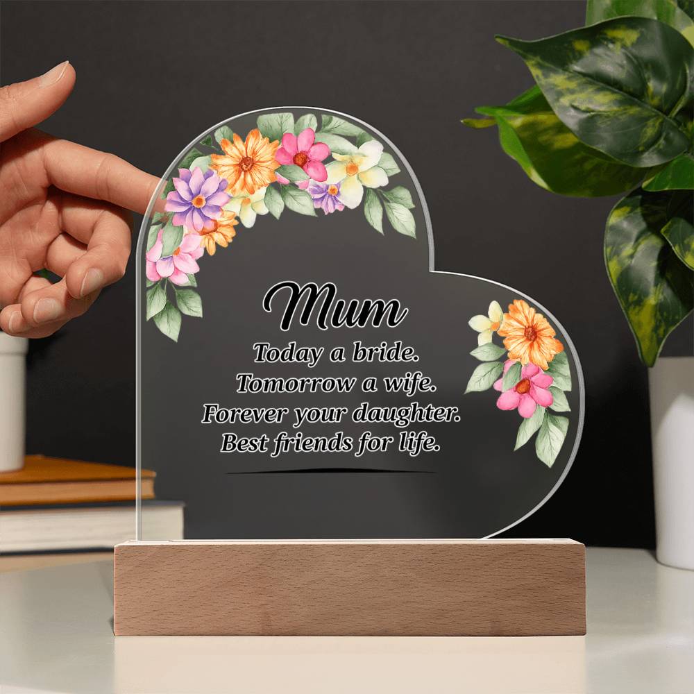 Acrylic Heart Plaque
