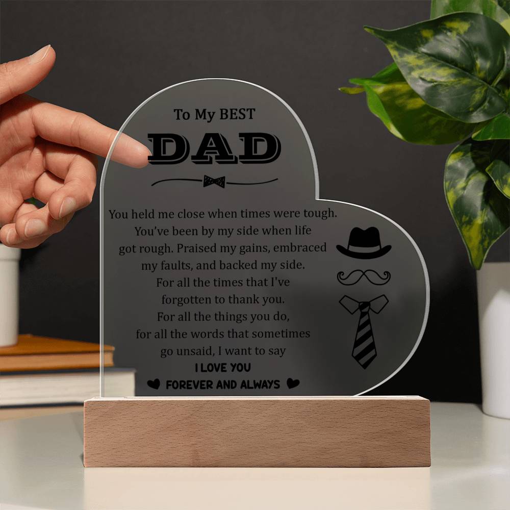 Acrylic Heart Plaque