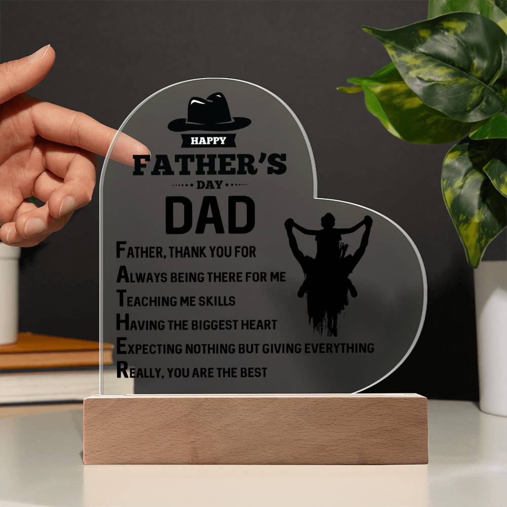 Acrylic Heart Plaque
