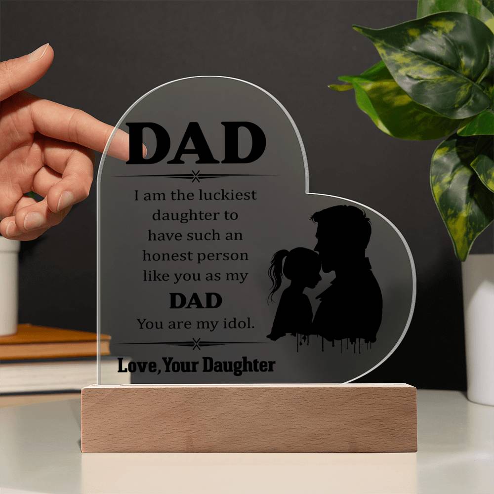 Acrylic Heart Plaque