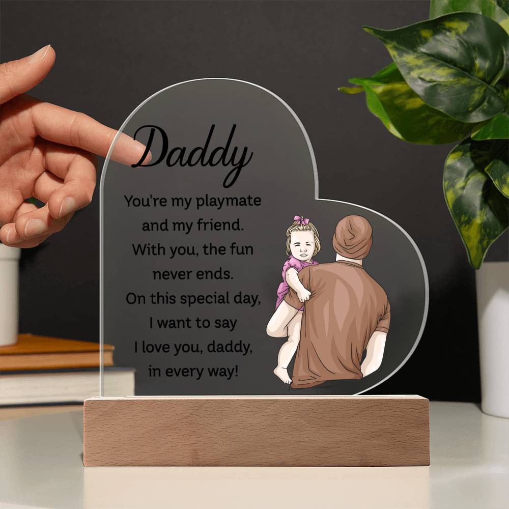 Acrylic Heart Plaque