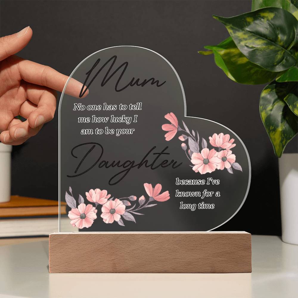 Acrylic Heart Plaque