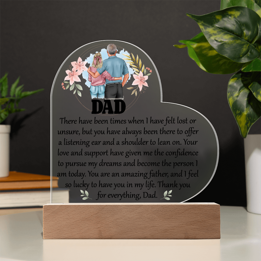 Acrylic Heart Plaque