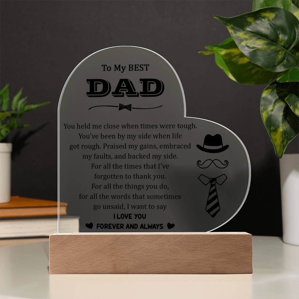 Acrylic Heart Plaque