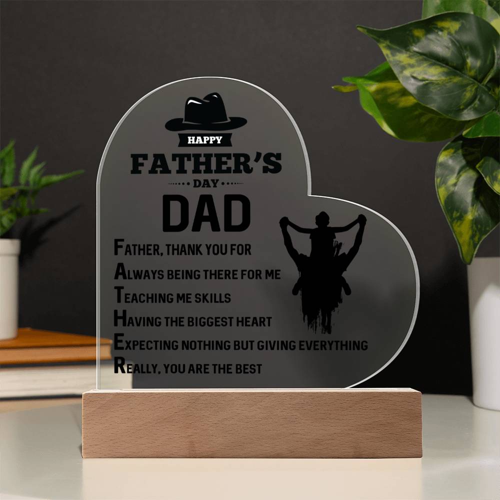 Acrylic Heart Plaque