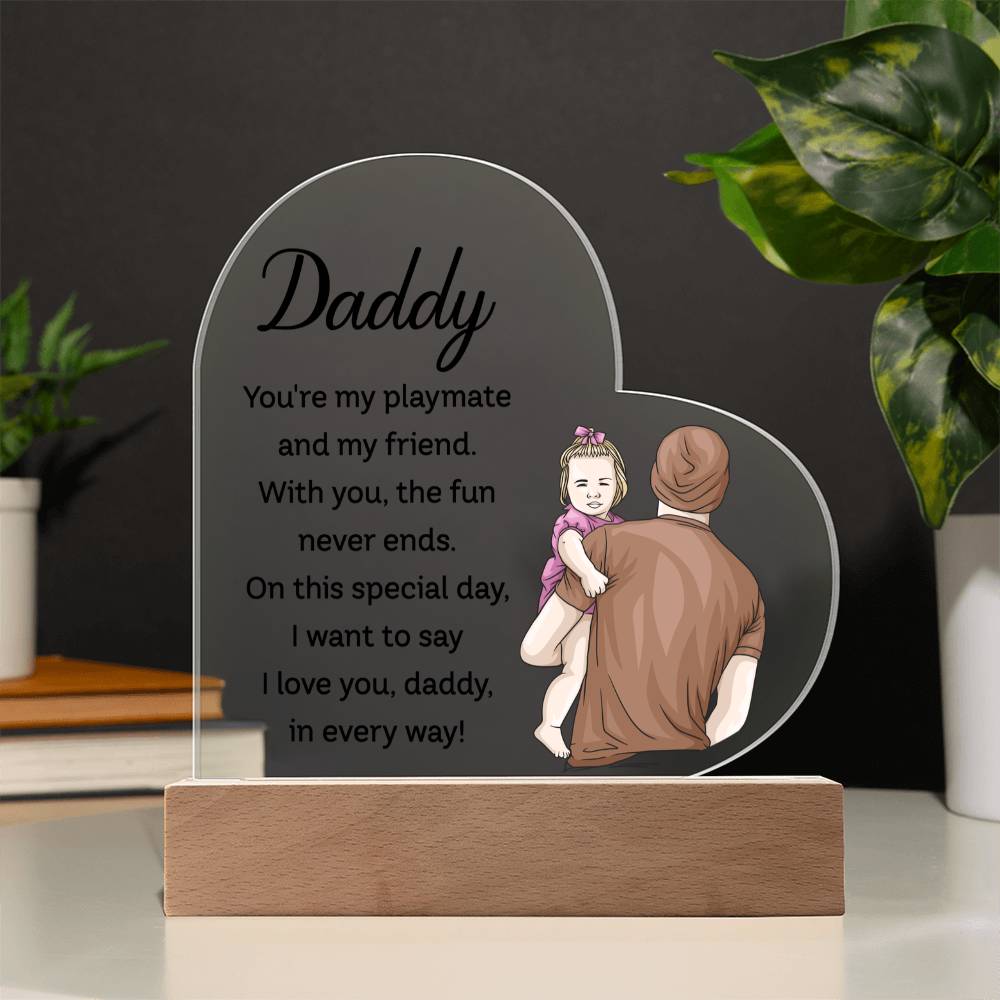Acrylic Heart Plaque