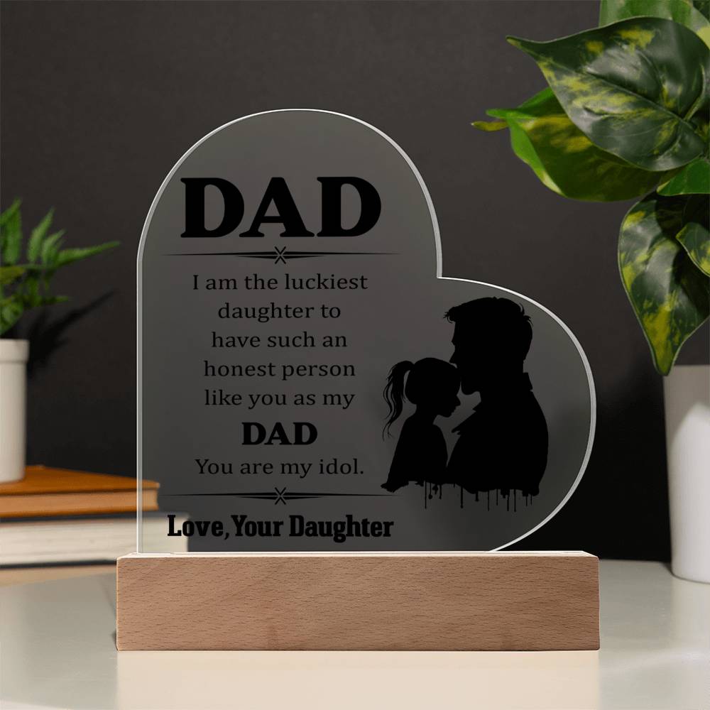 Acrylic Heart Plaque