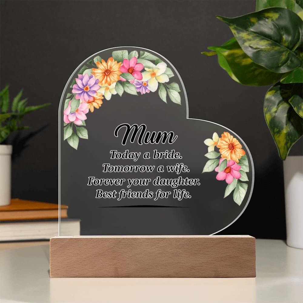 Acrylic Heart Plaque