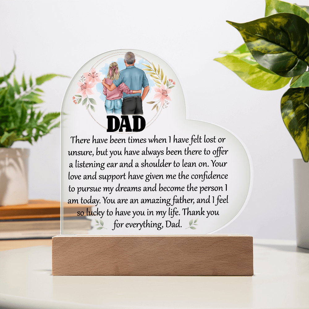 Acrylic Heart Plaque