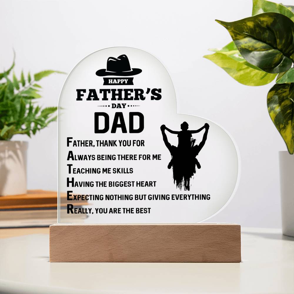 Acrylic Heart Plaque