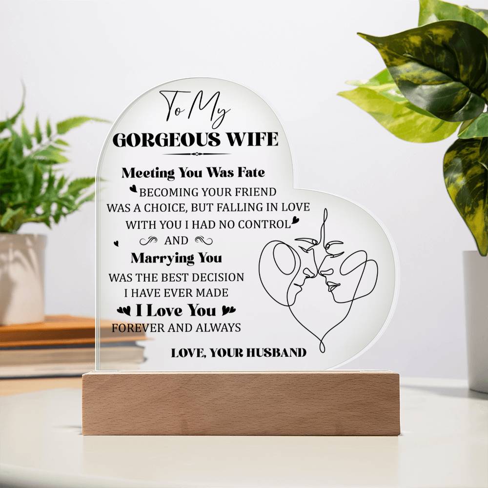 Acrylic Heart Plaque
