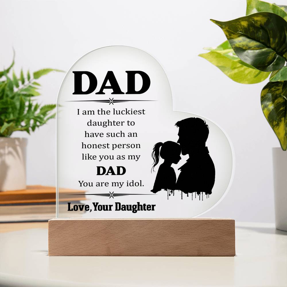 Acrylic Heart Plaque