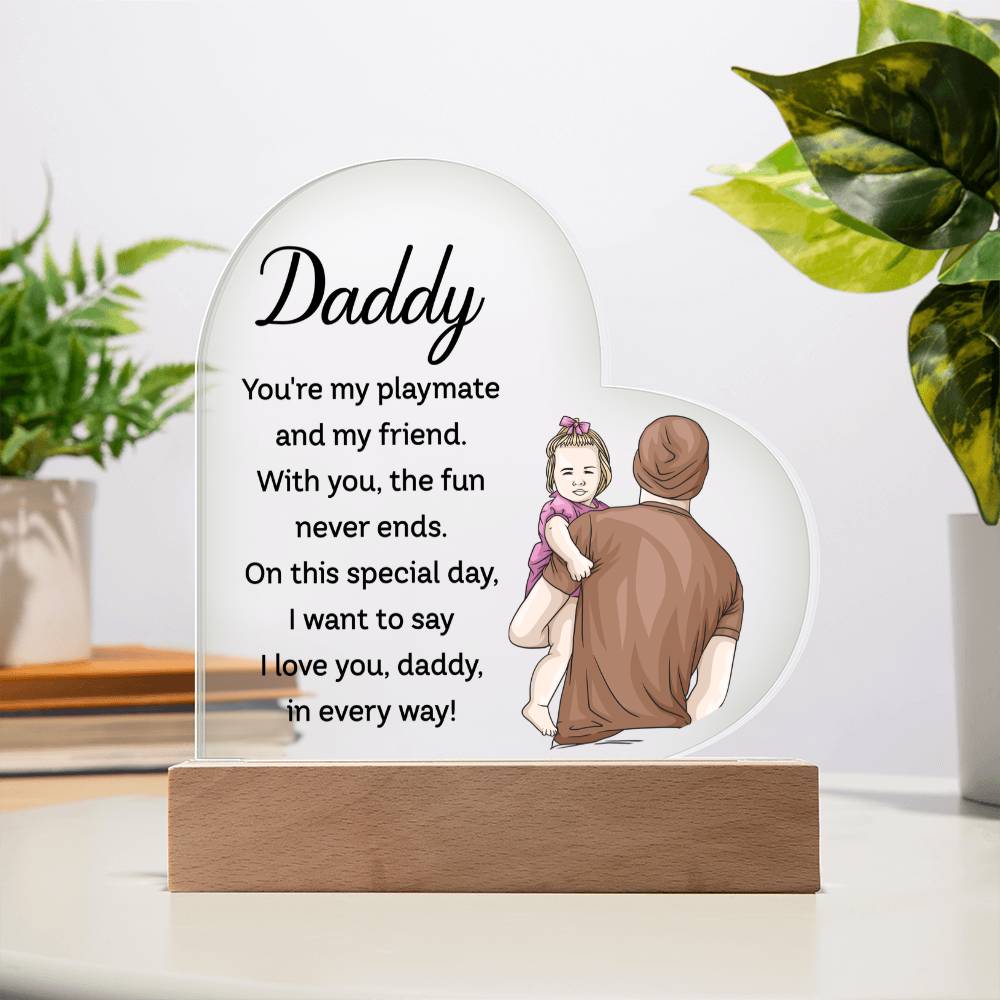 Acrylic Heart Plaque