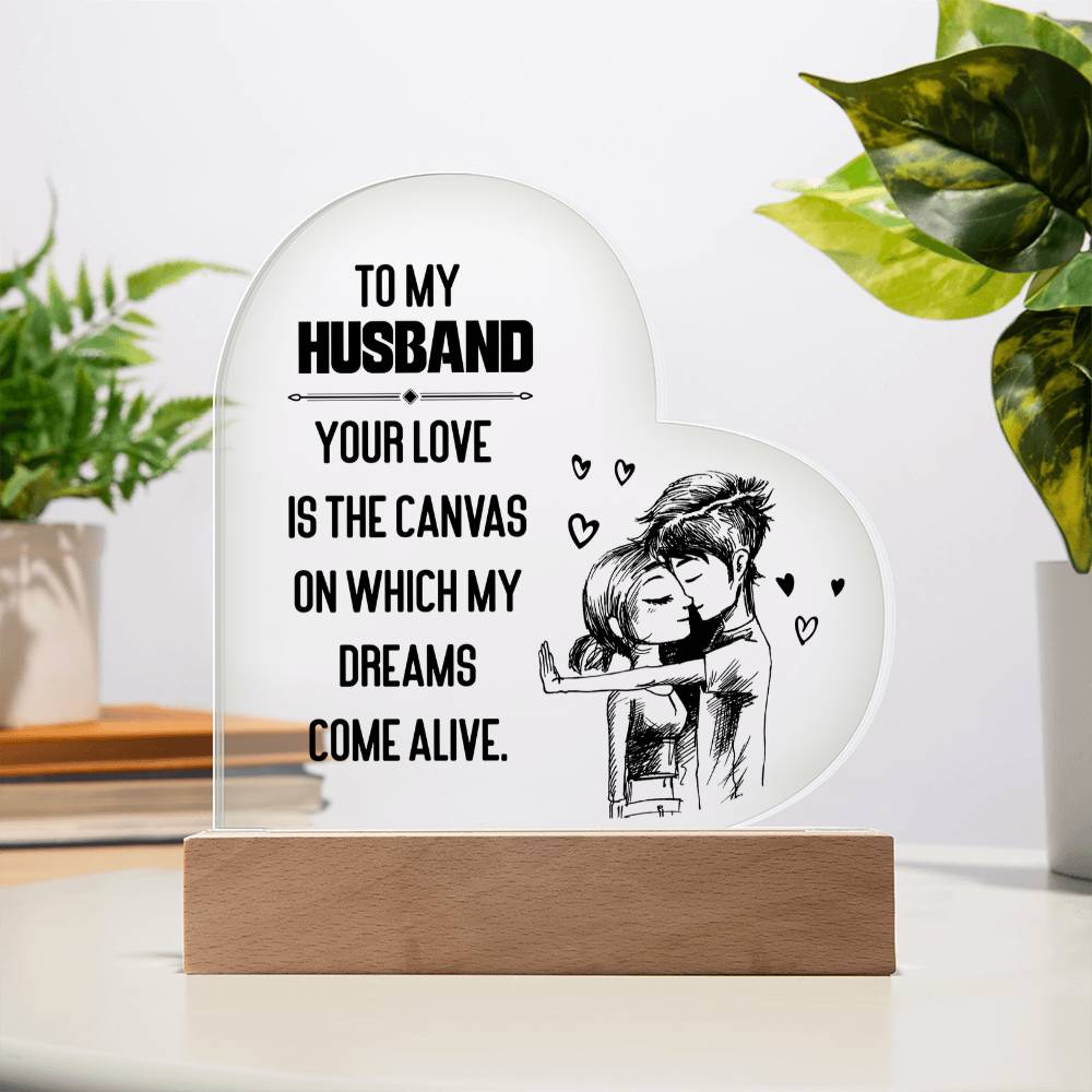 Acrylic Heart Plaque