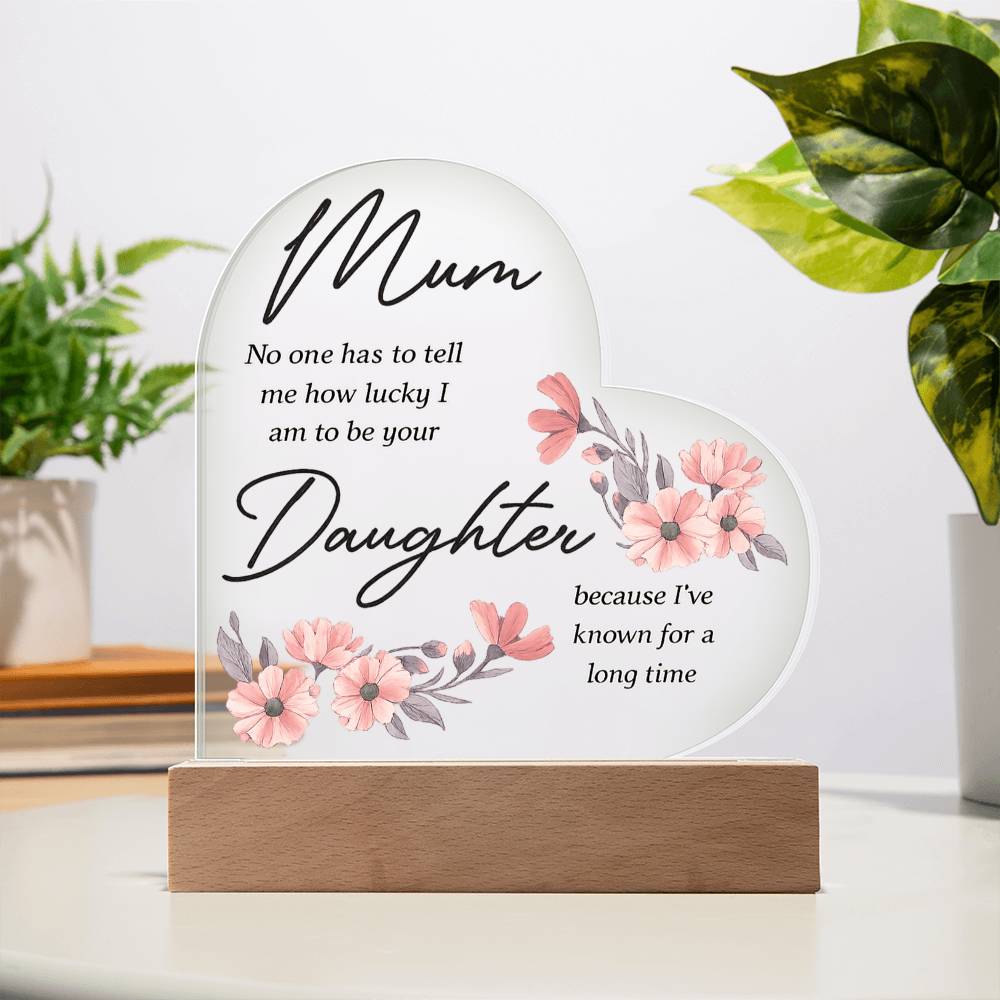 Acrylic Heart Plaque