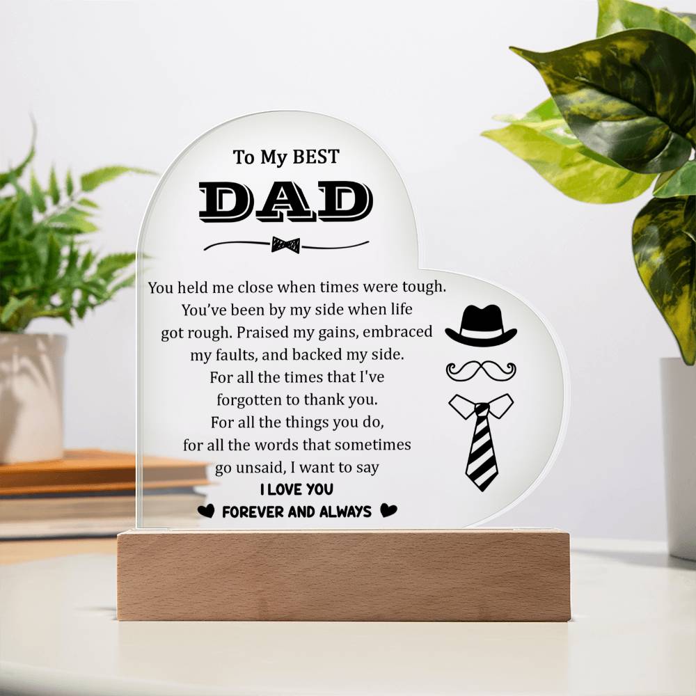 Acrylic Heart Plaque