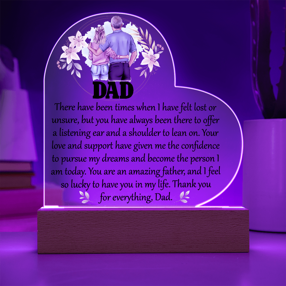 Acrylic Heart Plaque