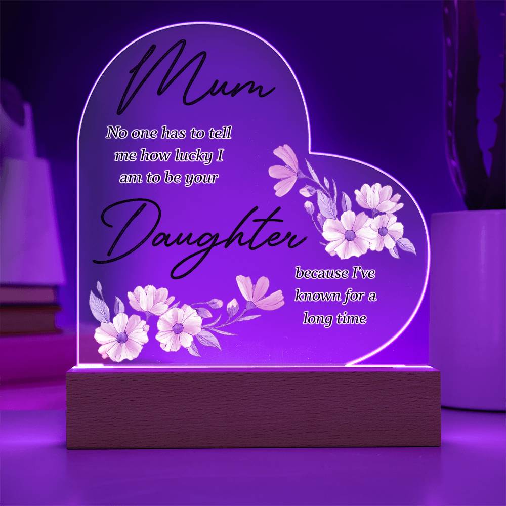 Acrylic Heart Plaque