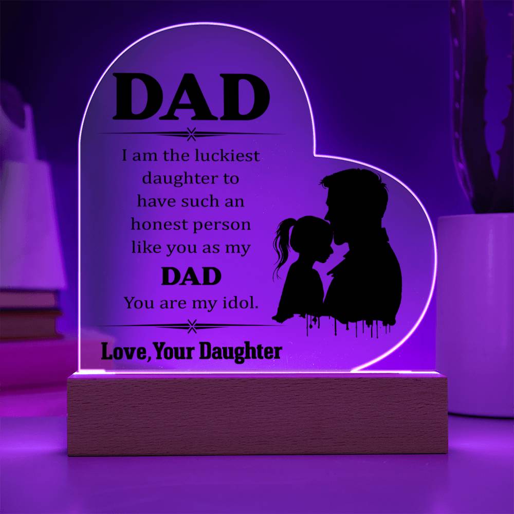 Acrylic Heart Plaque