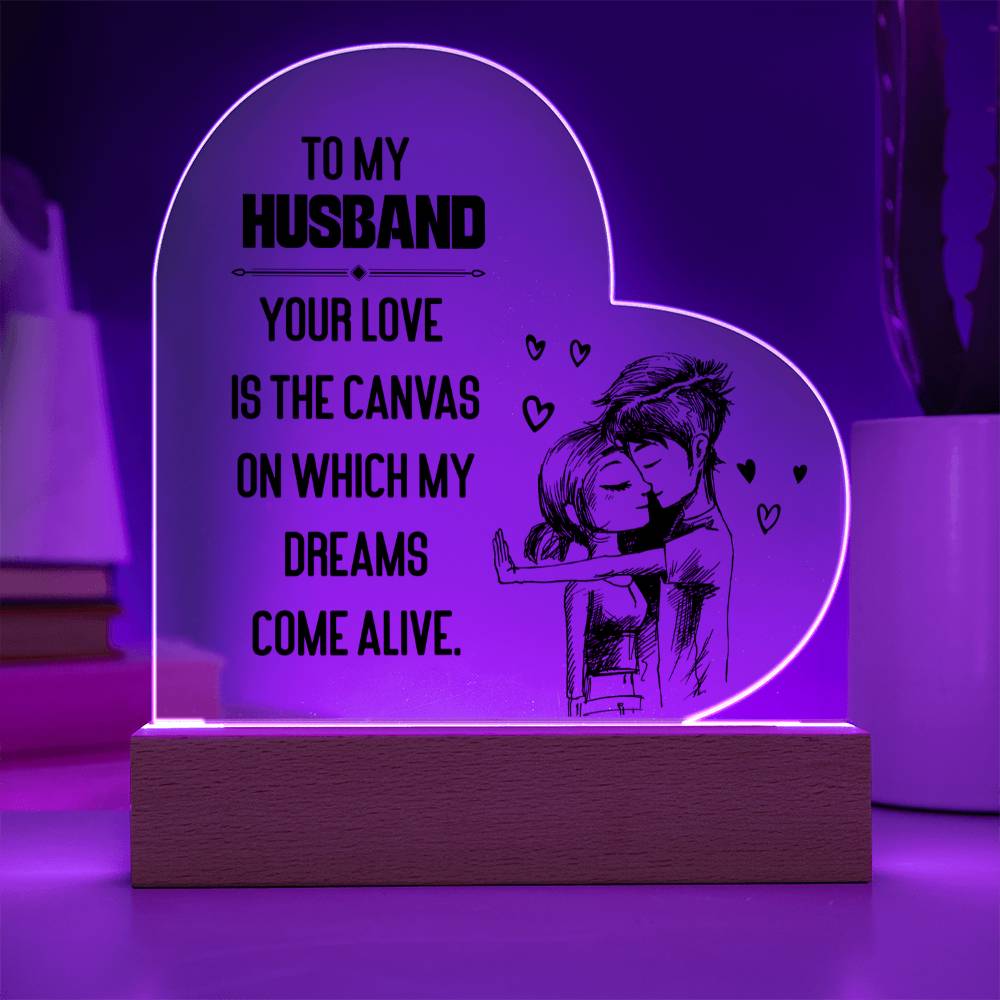 Acrylic Heart Plaque