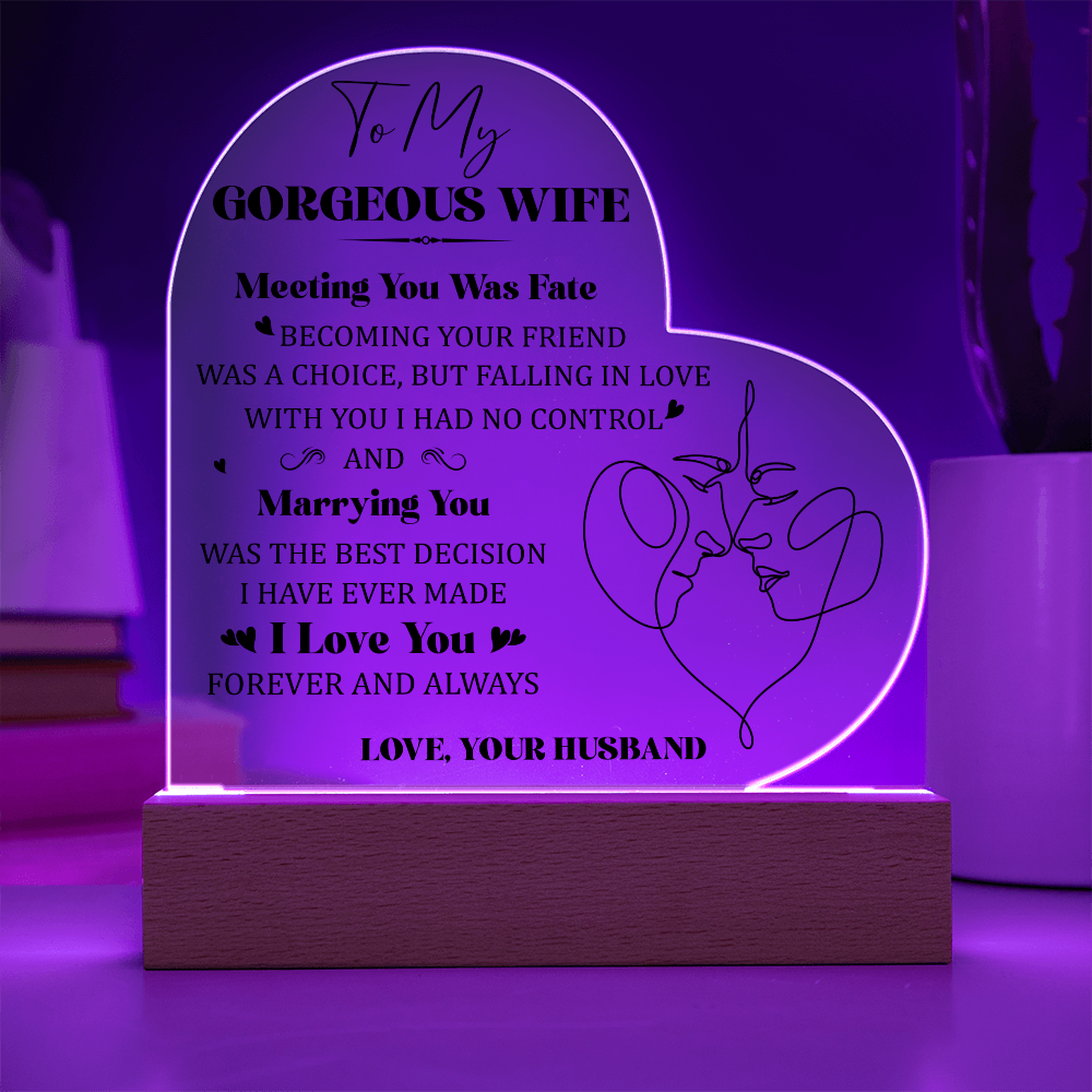 Acrylic Heart Plaque