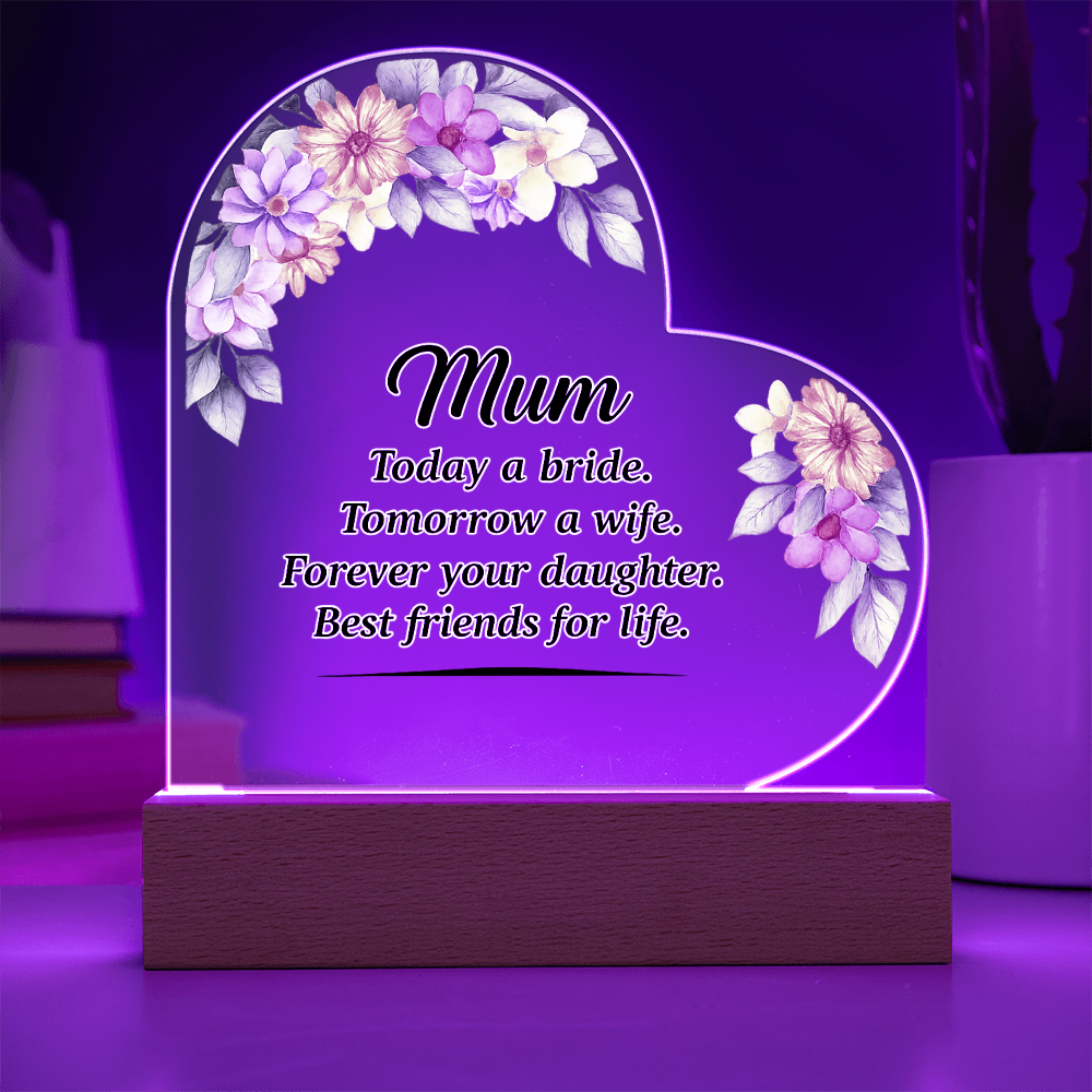 Acrylic Heart Plaque