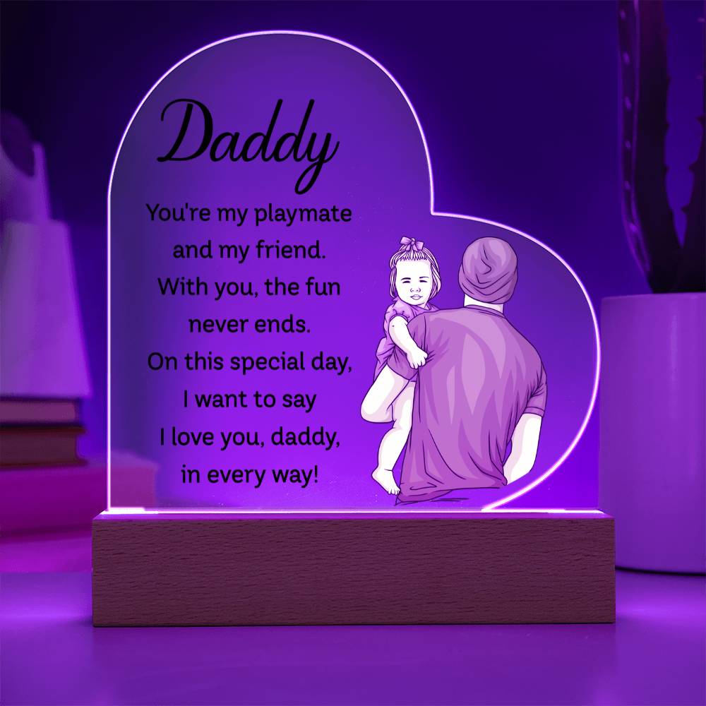 Acrylic Heart Plaque