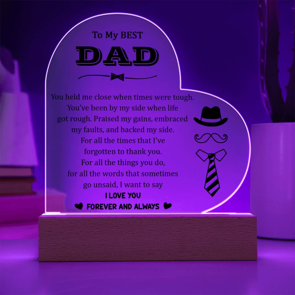 Acrylic Heart Plaque