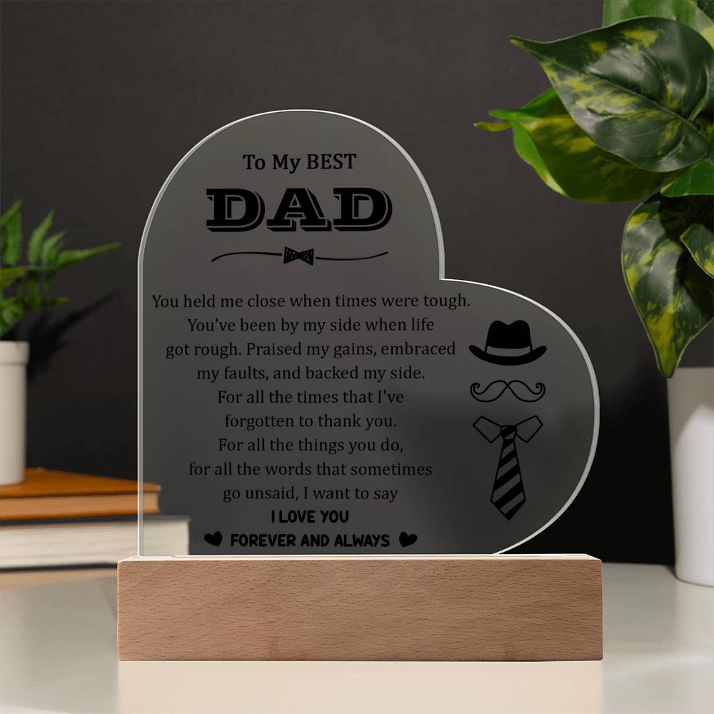 Acrylic Heart Plaque