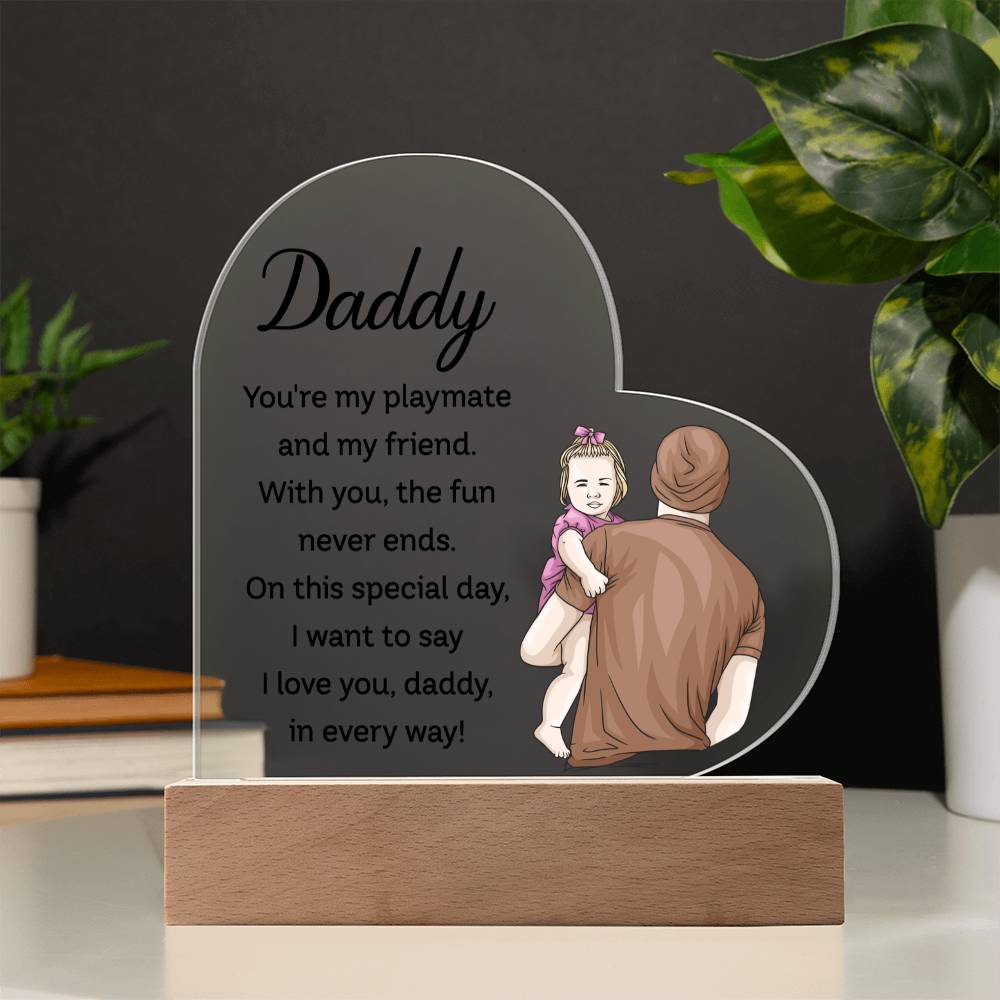 Acrylic Heart Plaque