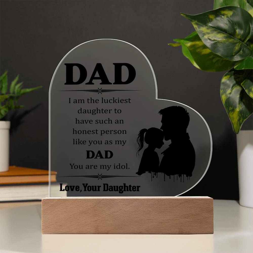 Acrylic Heart Plaque