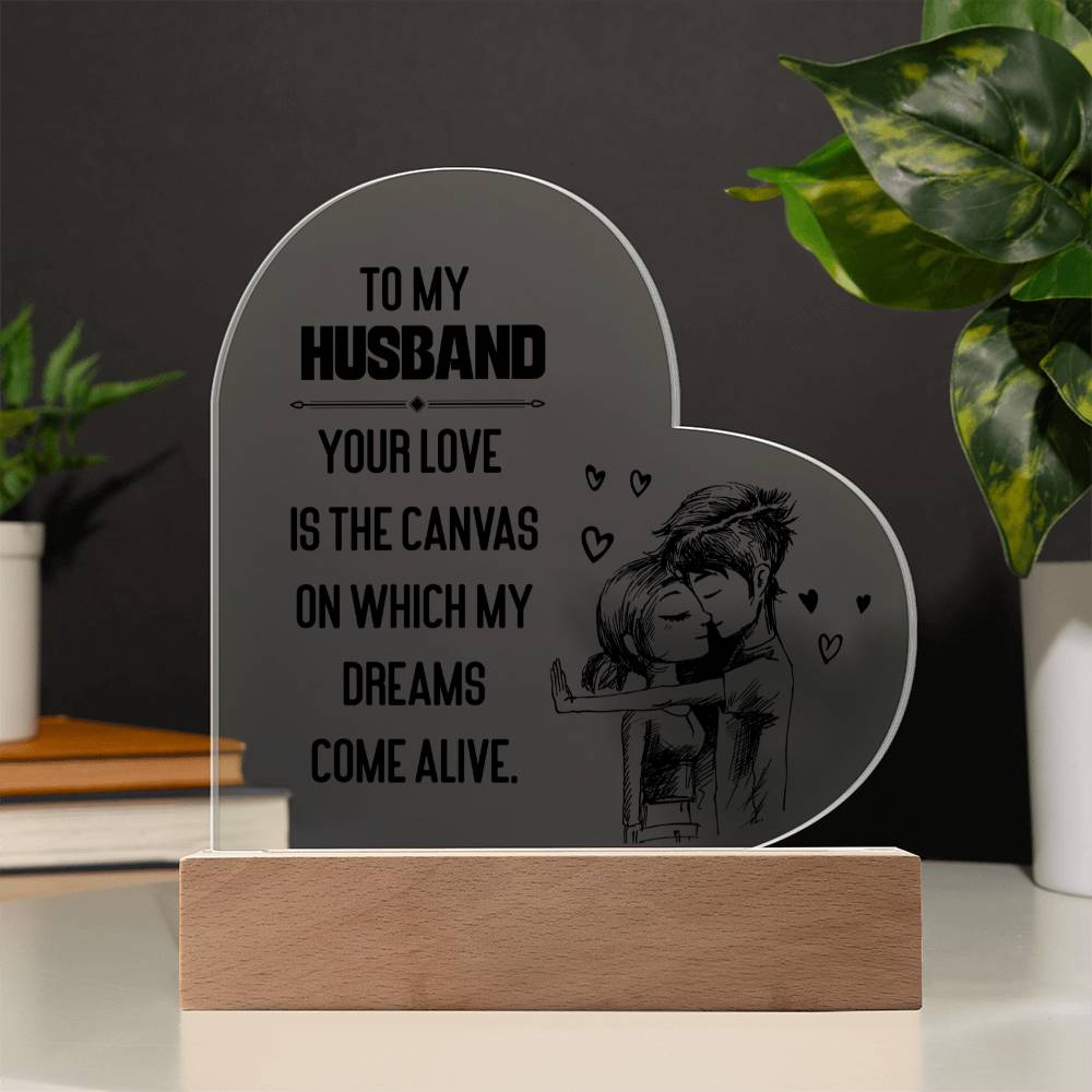 Acrylic Heart Plaque