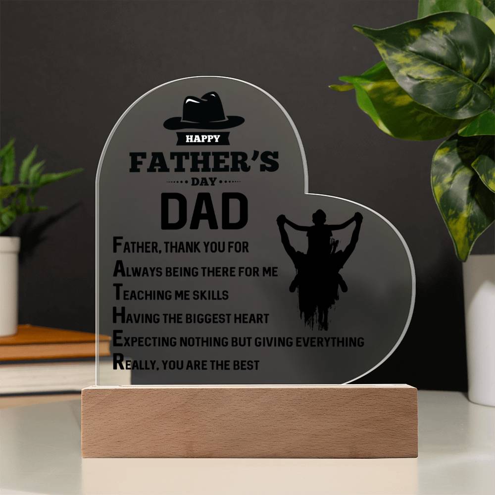 Acrylic Heart Plaque