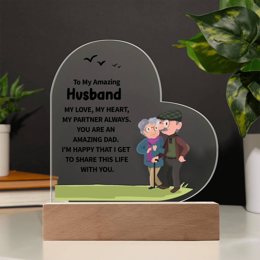 Acrylic Heart Plaque