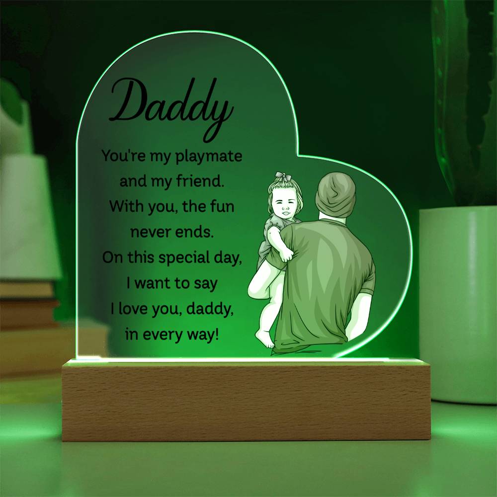 Acrylic Heart Plaque
