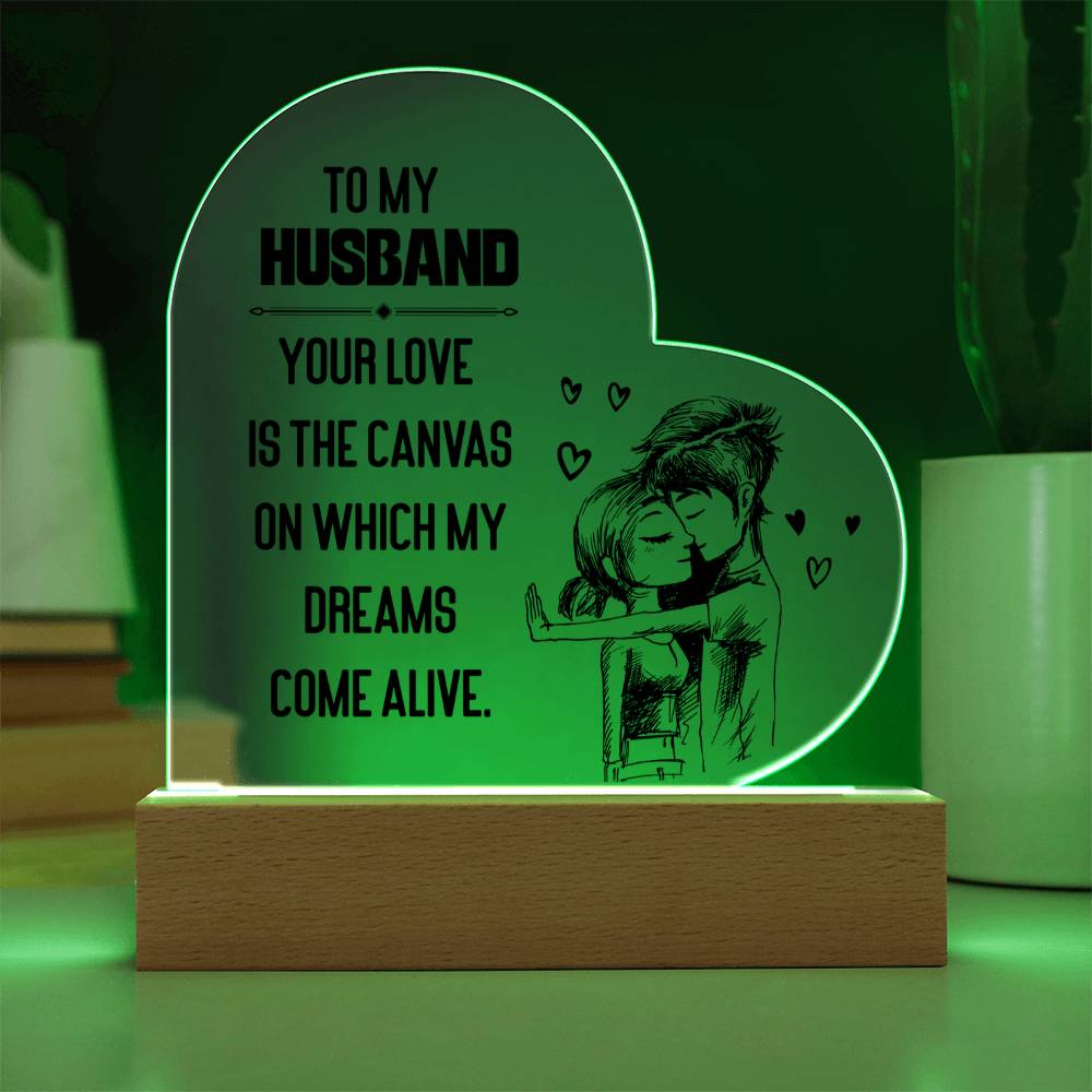 Acrylic Heart Plaque